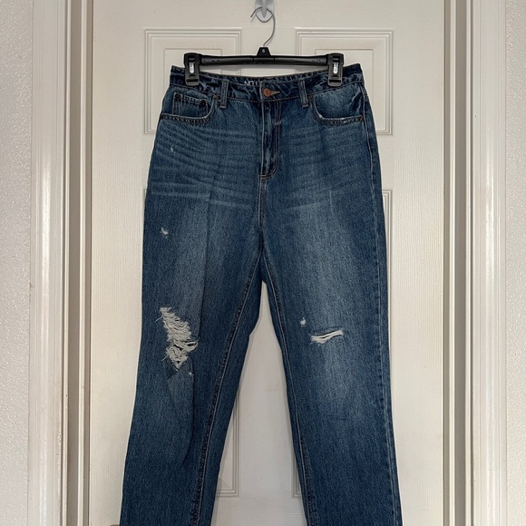 No Boundaries Denim - High Waisted Straight Leg Jeans
